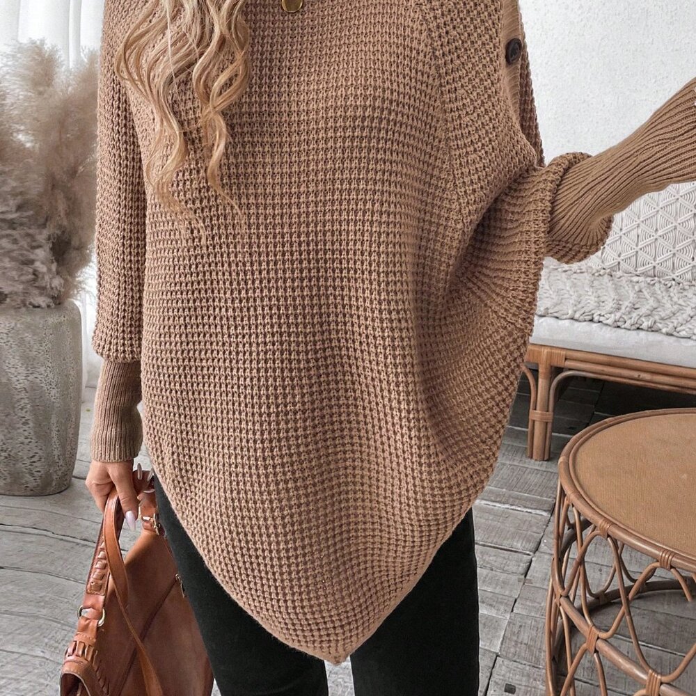 Camel Casual Women's Turtleneck Pineapple Textured Pullover Sweater - Picture 6 of 7